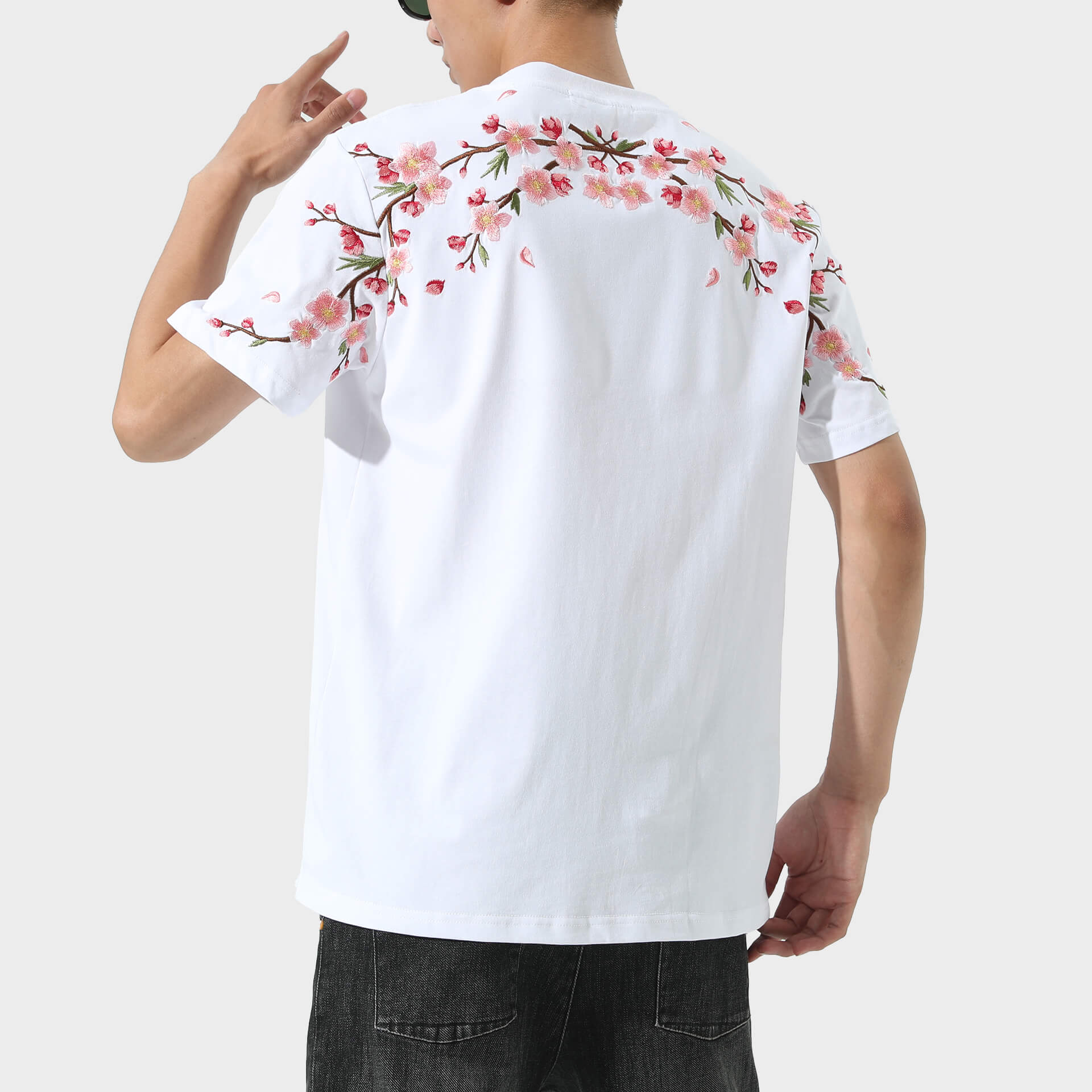 Sakura Embroidered Shirt