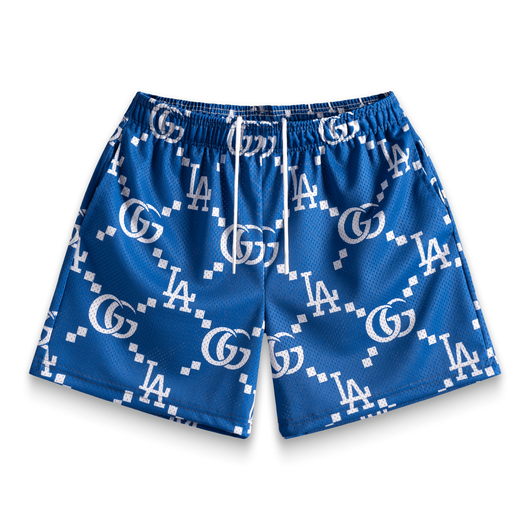 Blue Palm Shorts