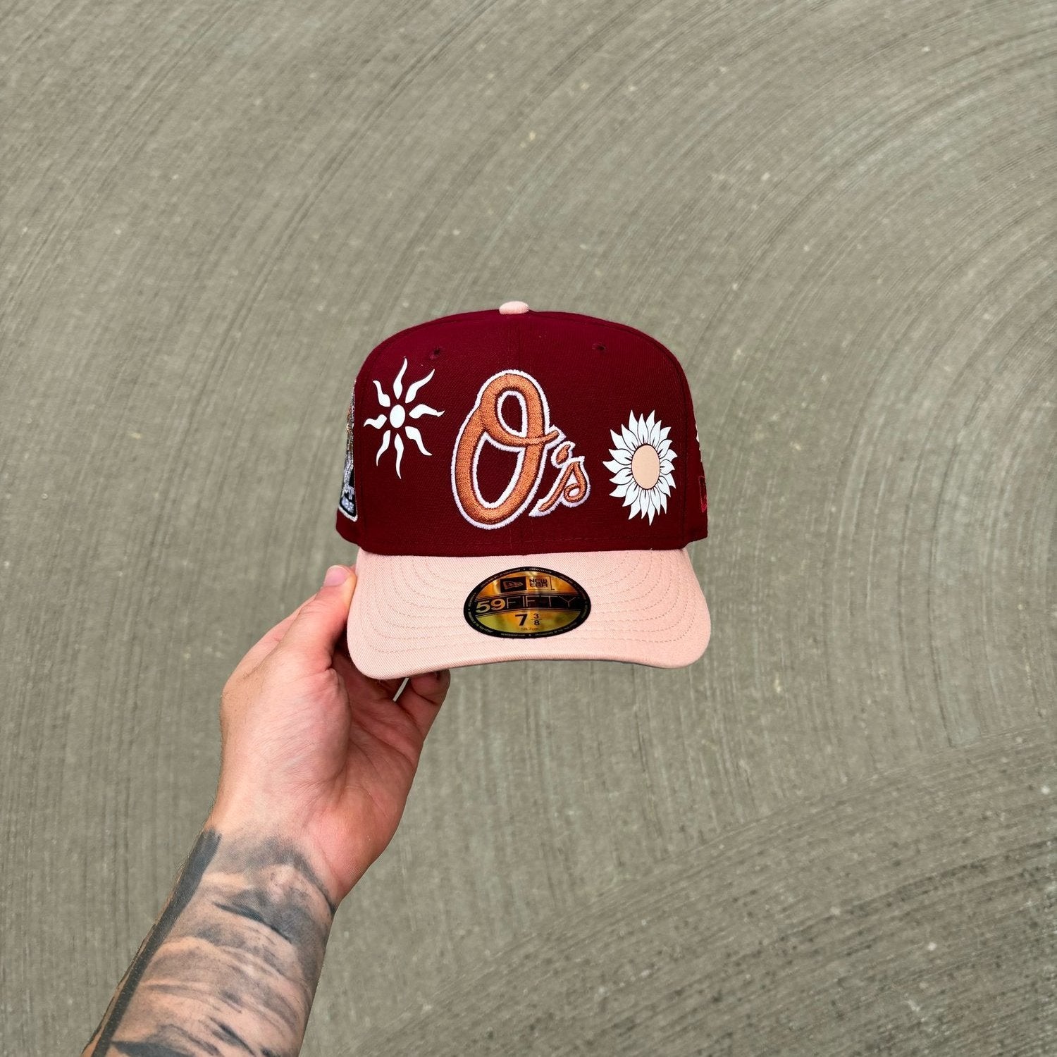 Photosynthesis Peach Orioles Cap