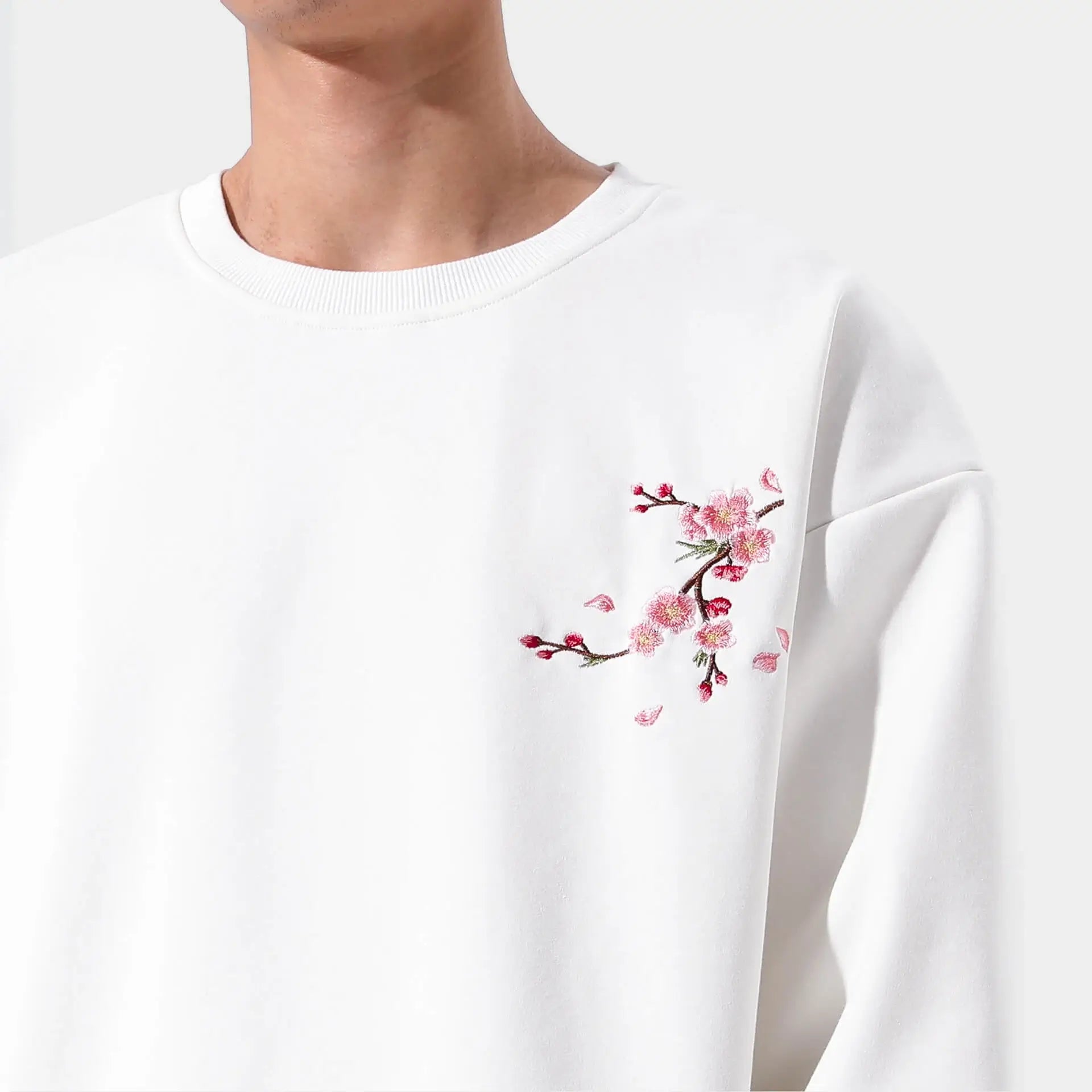 Sakura Embroidered Sweatshirt