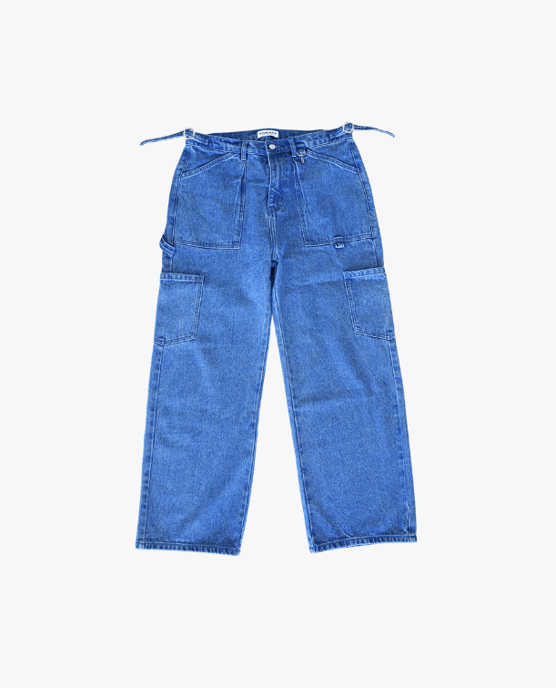 DENIM UTILITY PANT - BLUE