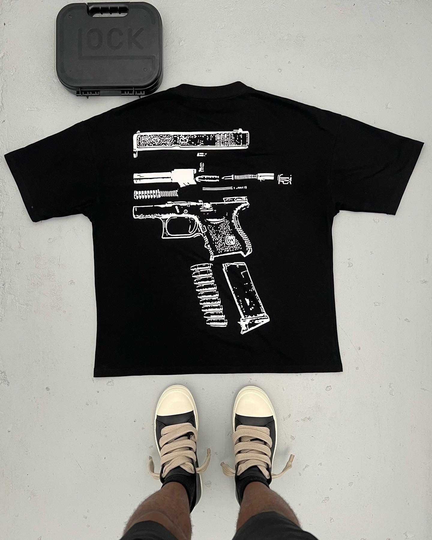 IN GLOCK WE TRUST OVERSIZED TEE (black)